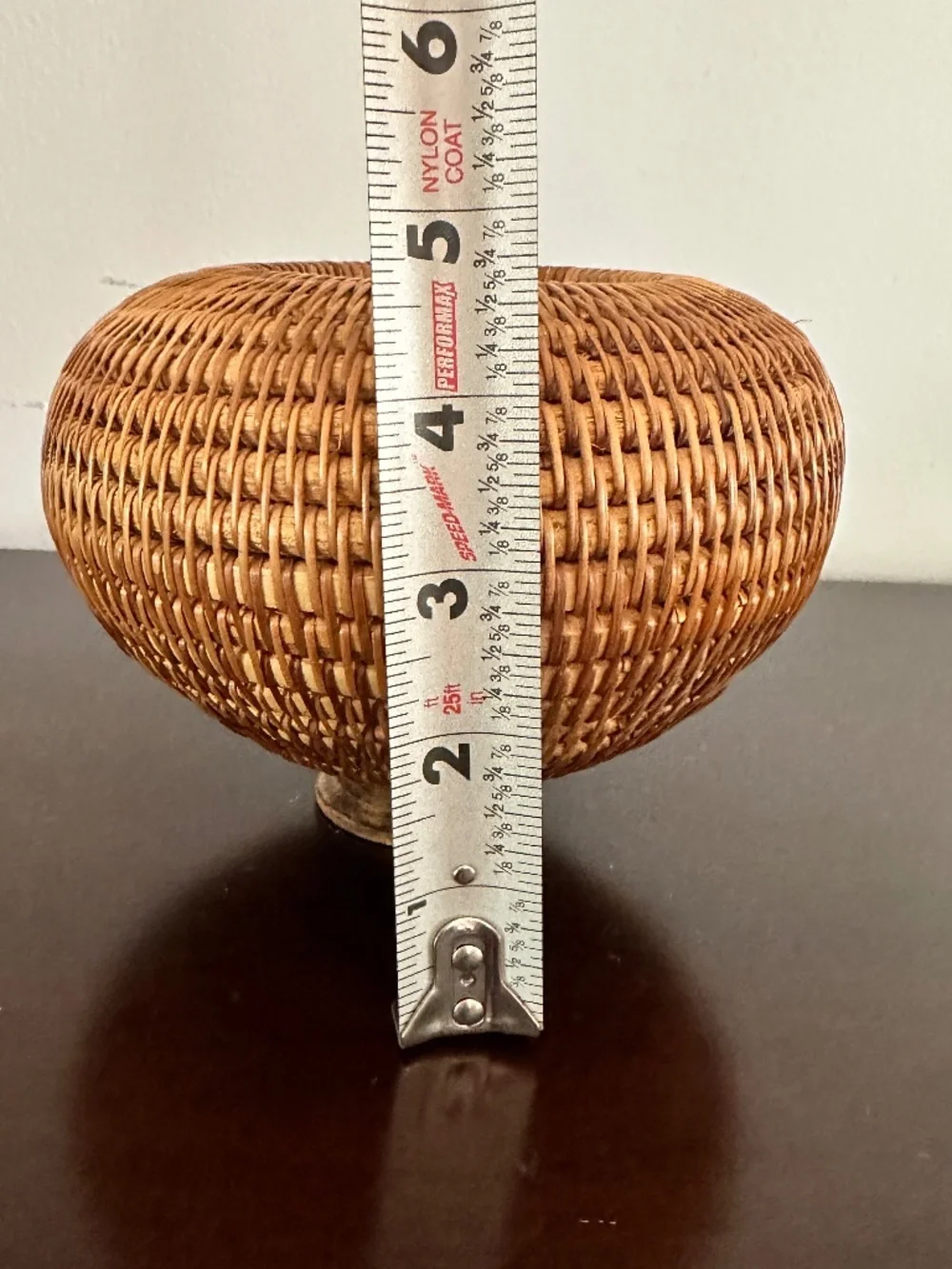 Woven Lombok Intricate Basket Footed vintage woven
